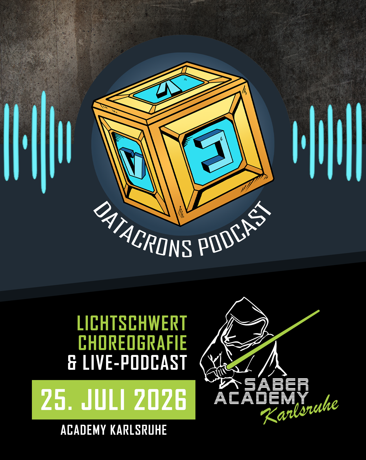 Ticket: Lichtschwert-Choreografie & Live-Podcast in Karlsruhe